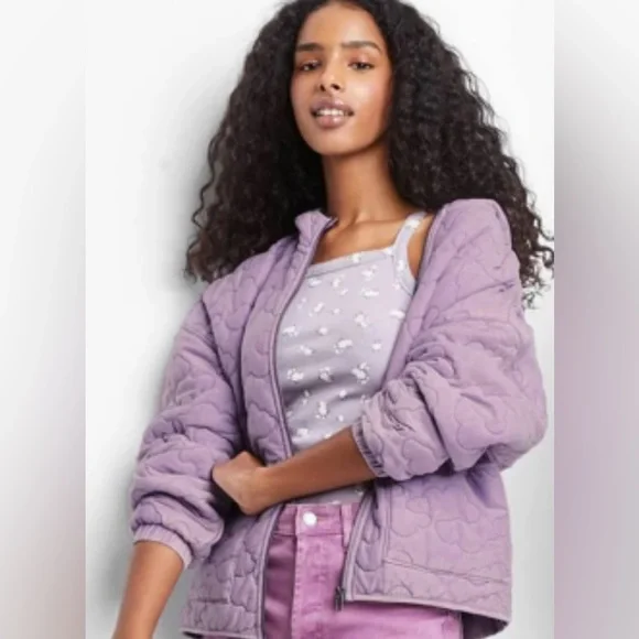 Hooded Quilted Jacket Wild Fable Light Purple (MSRP $40) Size Medium